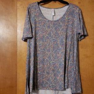 Lularoe tunic fireworks shirt